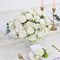 4 Packs Peonies Artificial Flowers, White Artificial Peonies, Silk Peonies Flowers Fake Peonies Artificial Flowers Peonies Bouquet for Centerpiece Table Wedding Party Home Decor